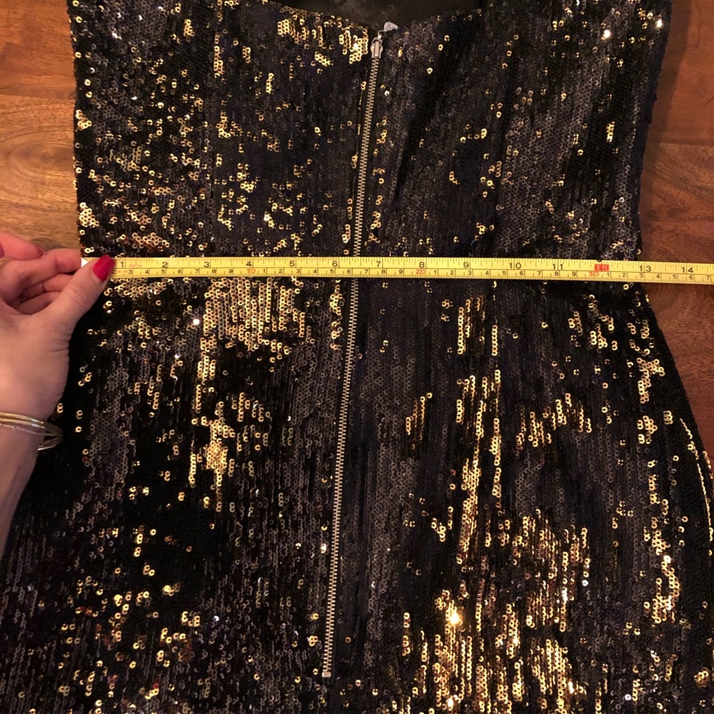 Two tone sequence party dress - Picture 6 of 8